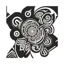 around bicep Name  AUVM tattoo design idea