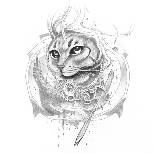 darkness stressed tattoo design idea