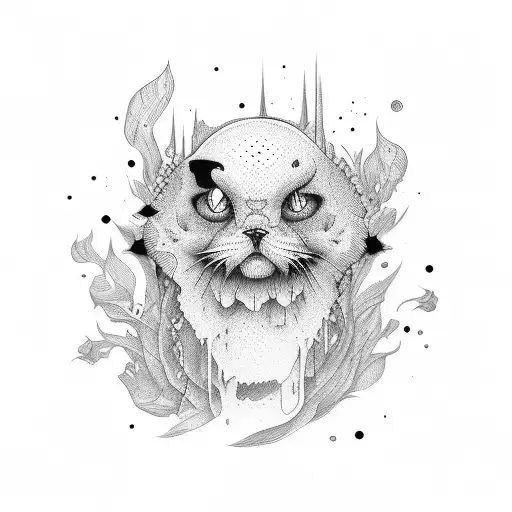 darkness stressed lives tattoo design idea