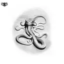 corn snake tattoo design idea