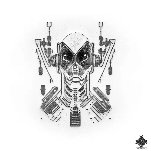 cybernetic tattoo for neck neck tattoo design idea