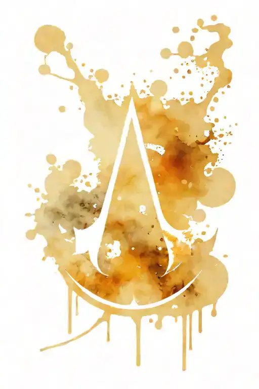assassin's creed symbol to forearm forming tattoo design idea