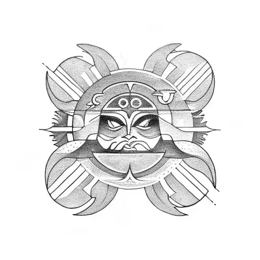 Sun and Moon tattoo design idea