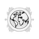 A blackwork tattoo of a world map, with each continent filled with intricate patterns inspired by the culture and history of that region tattoo design idea