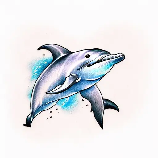 Dolphin tattoo design idea