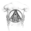 chichen itza tattoo design idea