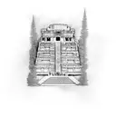 chichen itza tattoo design idea