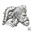 zeus ray tattoo design idea