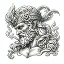 zeus ray tattoo design idea
