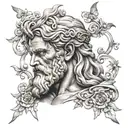 zeus ray tattoo design idea