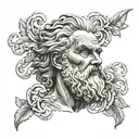 zeus ray tattoo design idea