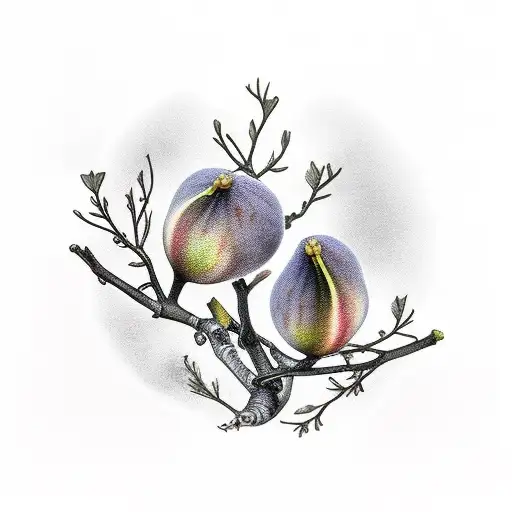 fig branches  tattoo design idea