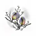 fig branches  tattoo design idea