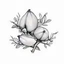 fig branches  tattoo design idea
