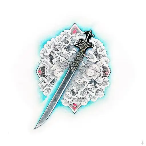 Sword tattoo design idea