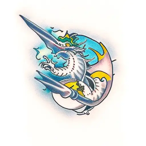 San giorgio kills the dragon tattoo design idea