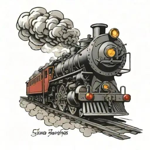 steam train my brothers keeper tattoo black tattoo design idea