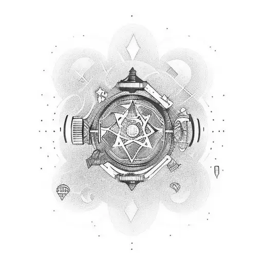 the magic you are looking for, is in the work you are avoiding tattoo design idea