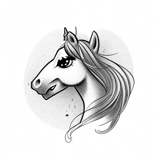 horse my little pony  tattoo design idea