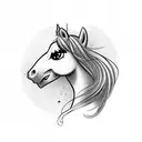 horse my little pony  tattoo design idea