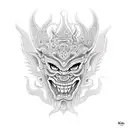 khmer demon tattoo design idea