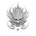 khmer demon tattoo design idea