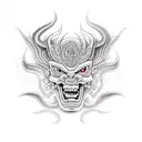khmer demon tattoo design idea