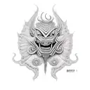 khmer demon tattoo design idea