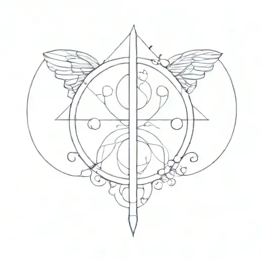 It sounds like you want a tattoo that encapsulates three core decisions about life that greatly impact one's feelings, e tattoo design idea