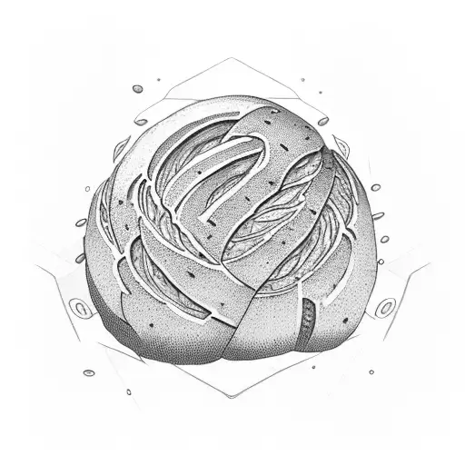 bread tattoo design idea