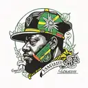 Jamaican map  Marcus Garvey tattoo design idea