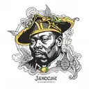 Jamaican map  Marcus Garvey tattoo design idea