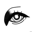 oshi no ko star in eye sketch  tattoo design idea