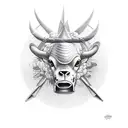 Air Force Prime Beef tattoo design idea