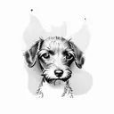 wirehaired dachshund tattoo design idea
