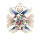 joshua 1:9 bible verse tattoo design idea