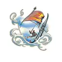 joshua 1:9 bible verse tattoo design idea