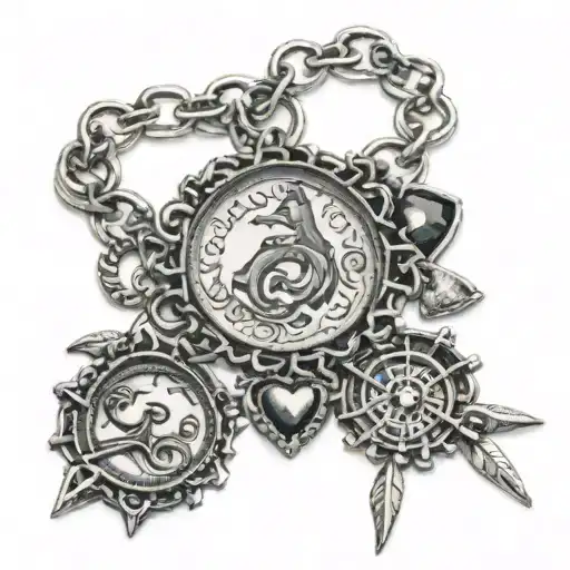 bracelet with Once Upon A Time charms  tattoo design idea