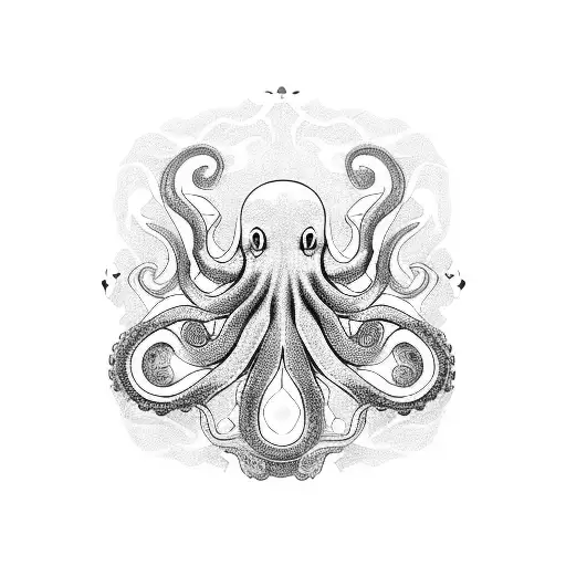 Japanese Octopus tattoo design idea