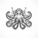 Japanese Octopus tattoo design idea