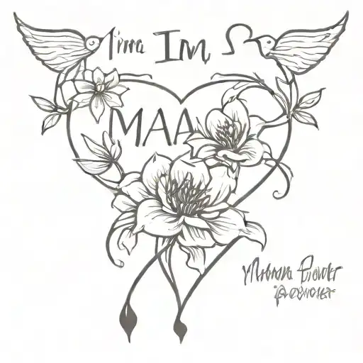 "I'm so proud of you and I love you, always and forever   mama tattoo design idea