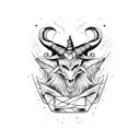 Baphomet tattoo design idea