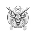 Baphomet tattoo design idea