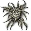 wolf spider with babies tattoo design idea