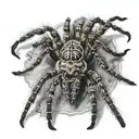 wolf spider with babies tattoo design idea