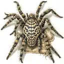 wolf spider with babies tattoo design idea