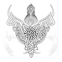 celtic Phoenix  tattoo design idea