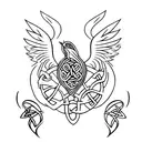 celtic Phoenix  tattoo design idea