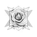 moutains disney roses doves pink ribbon tattoo design idea