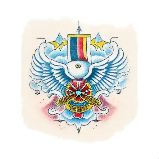 San Miguel arcángel tattoo design idea